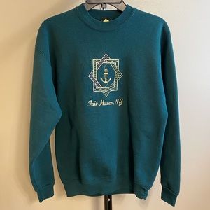 Vintage Embroidered “Fair Haven, NY” Sweatshirt